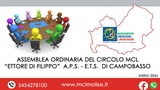 CONVOCAZIONE ASSEMBLEA ANNUALE dell’Associazione “Circolo M.C.L. “Ettore Di Filippo”...