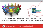 CONVOCAZIONE ASSEMBLEA ANNUALE dell’Associazione “Circolo M.C.L. “Ettore Di Filippo” A.P.S.-E.T.S.  - ANNO 2025